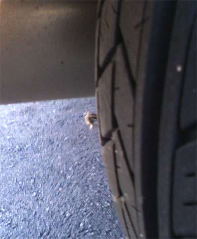 metal in tire